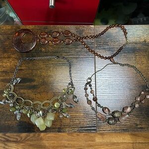 Bundle of 3 necklaces, different types and length